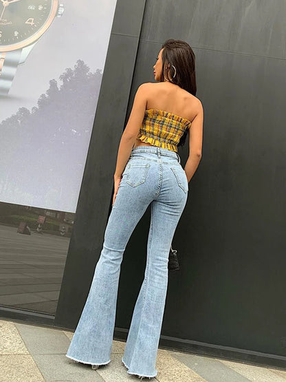 High Waist Flared Y2K Vintage Quality Jeans